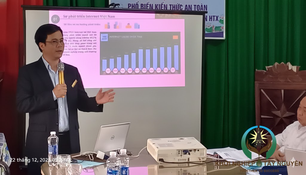 Liên Minh HTX Tỉnh Đắk Lắk Tập Huấn An Toàn Thông Tin Mạng